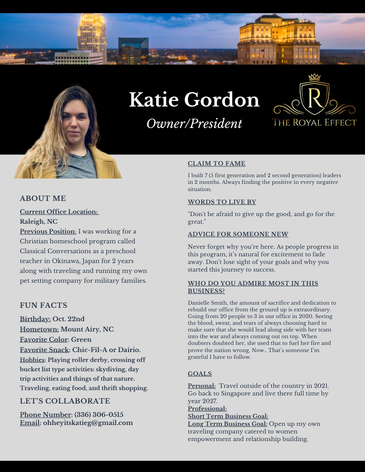 Katie G's Bio